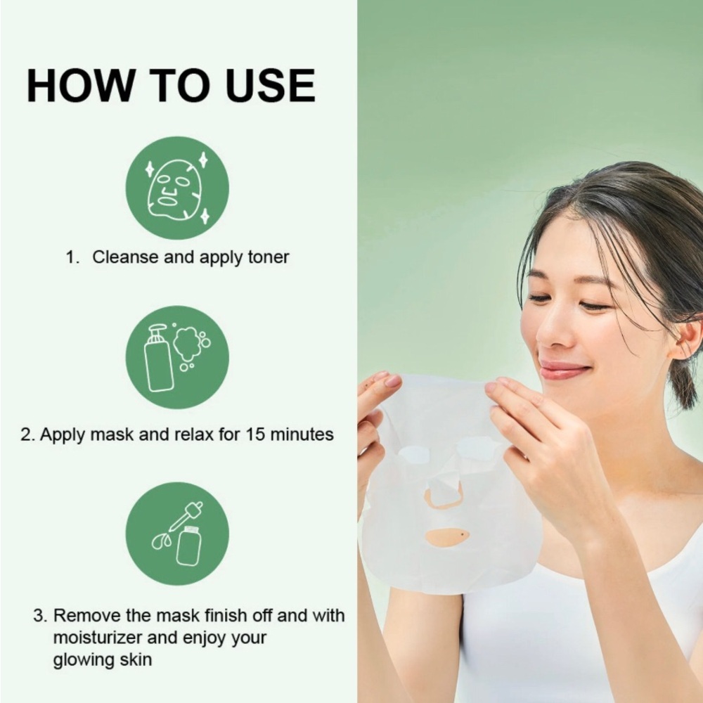 Antioxidant Facial Mask - Green (1) - Picture 2 of 2